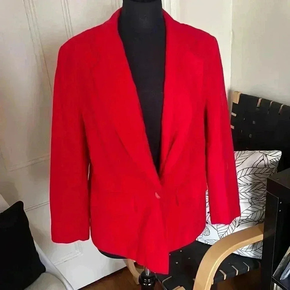 Vintage Pendleton, virgin wool one button blazer - Picture 1 of 6